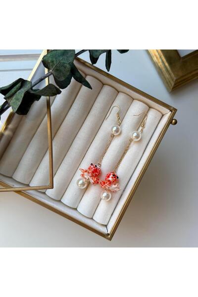 Alice İsstanbul Seramik İncili Ahtapot Küpe