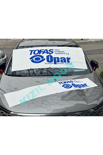 Kızıl Gök Tofaş Oto Serisine Uyumlu Beyaz Tofaş Opar Yazlı Torpido Ve Sırt Havlu
