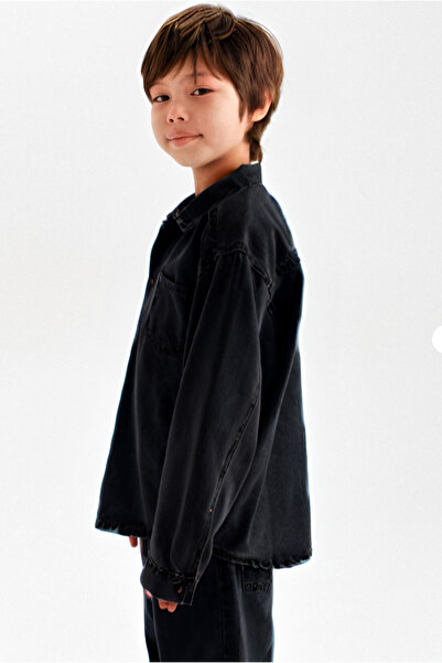 ASL GOLF CLUB Set de blugi oversize pentru băiat, negru, de jos și de sus, pe...