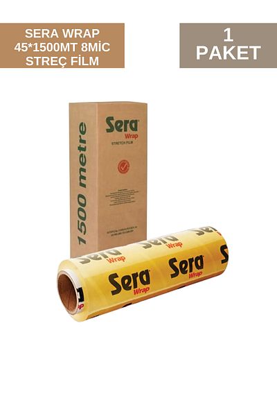 SERA WRAP Stretch Film 45 * 1500 Meters 8 Mic