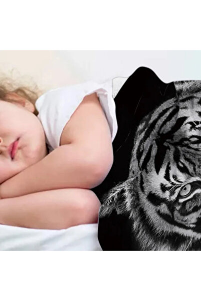 Elmas Dizayn 150*220 cm Luxury Children's Blanket Hypoallergenic Stain Resistant 5D Printing Nezha