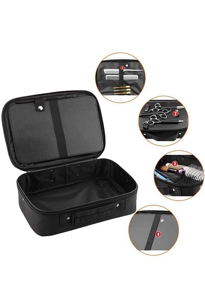 LA PERLA TECH Barber Case Hairdressing Tool Travel Carrying Box Clippers Storage Organizer Bag for ClipperS