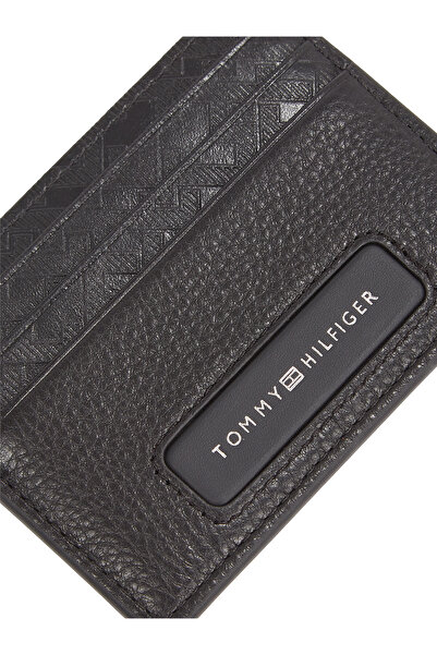 Tommy Hilfiger Tommy Hilfiger Men Black Monogram Card Holder