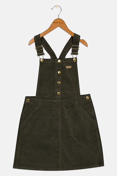 Dkny Kids Girl Corduroy Dress, Olive