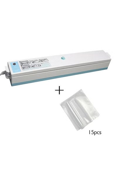COOYA Food Automatic Vacuum Sealer Machine,with 15 pcs,700g(Blue)