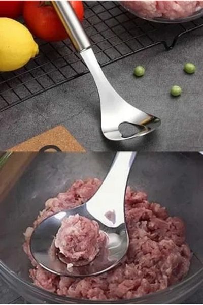 sweenhome Stainless Steel Meatball And Bite Spoon