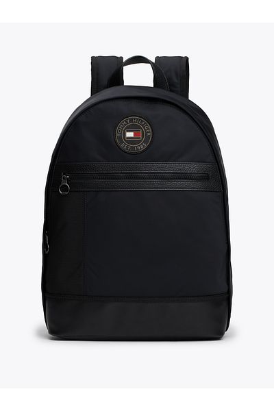Tommy Hilfiger Tommy Hilfiger Men Black Blocked Dome Backpack