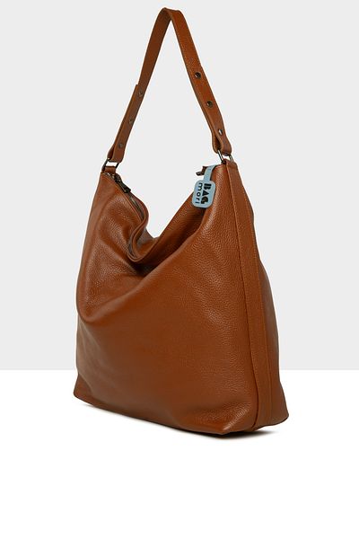 Bagmori Tan Women's Real Leather Large Casual Bag m 000008592