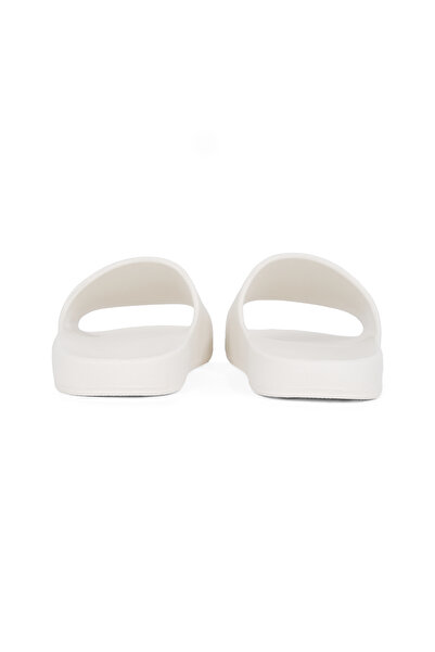 Tommy Hilfiger Women Ecru Tommy Jeans Printed Pu Pool Slides