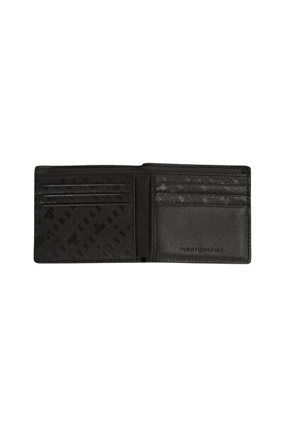 Tommy Hilfiger Tommy Hilfiger Men Black Monogram Mini CC Bifold Wallet