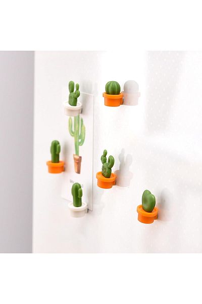 Generic Tazweeq 12Pcs Decorative Refrigerator Magnets, Cactus Fridge Magnet, Personalized Refrigerator Magn