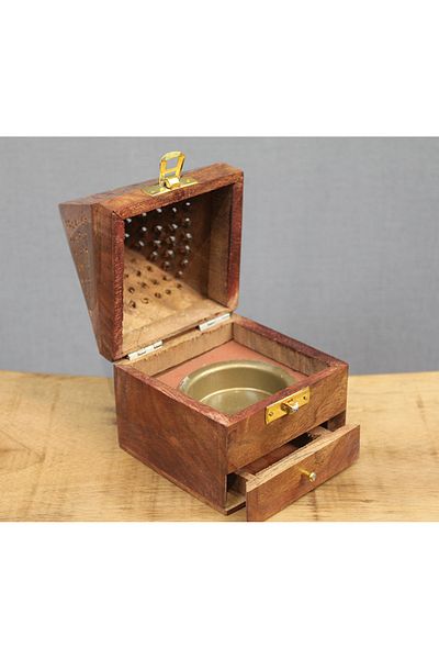 mikudesign Wooden Tower Incense Burner Model (2)