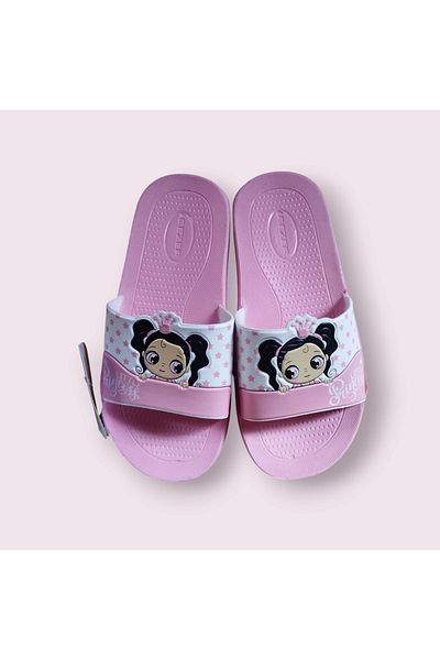 GEZER Little Princess Summer Girl's Pu Suitable for Wet Floor Comfortable Sole Home Garden Bathroom Pool Slippers