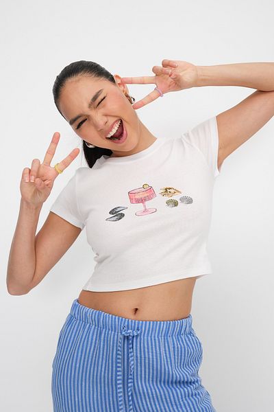 Addax Printed Short Sleeve T-Shirt P1753