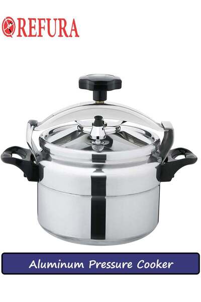 REFURA قدر ضغط ألومنيوم | قدر ضغط | قدر عربي | فضي | الأحجام المتوفرة: ٣ لتر