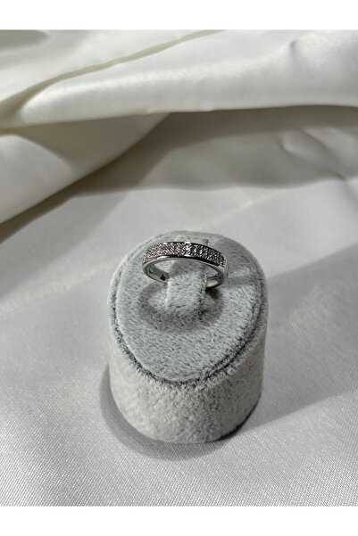 Uzak Işıklar Zirkon taşlı ayarlanabilir silver yüzük