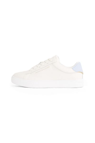 Tommy Hilfiger Tommy Hilfiger Women Ancient White Essential Court Lace-Up Sneakers