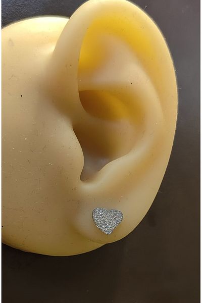 FG KONNİCHİWA 100% Steel Double Earrings Stainless Steel Blackened Patterned Icon Earrings (2 Pieces)