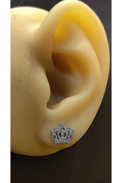 FG KONNİCHİWA 100% Steel Double Earrings Stainless Steel Blackened Patterned Icon Earrings (2 Pieces)