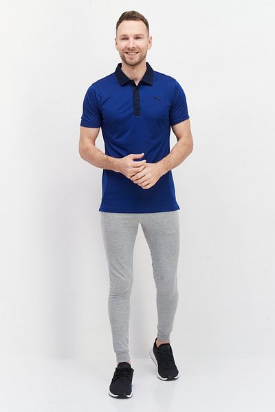 Puma Men Sportswear Fit Training Polo Shirt, Dark Blue