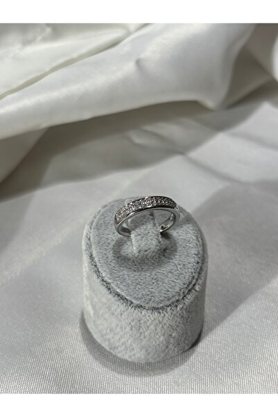 Uzak Işıklar Zirkon taşlı ayarlanabilir silver yüzük