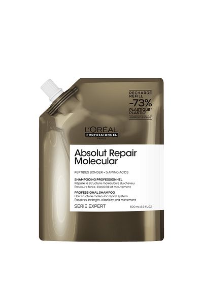 L'oreal Professionnel Absolut Repair Molecular Purifying Refill Shampoo for All Damaged Hair 500ml