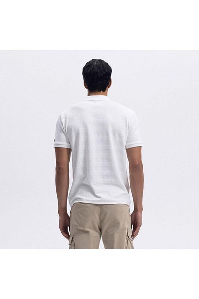 Ellesse Em493-Of Polo Collar Men's T-Shirt - Off White