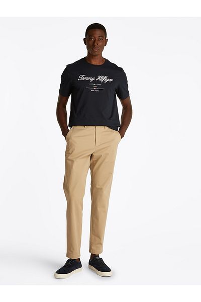 Tommy Hilfiger Tommy Hilfiger Men Batique Khaki Harlem Stretch Cotton Tapered Chinos