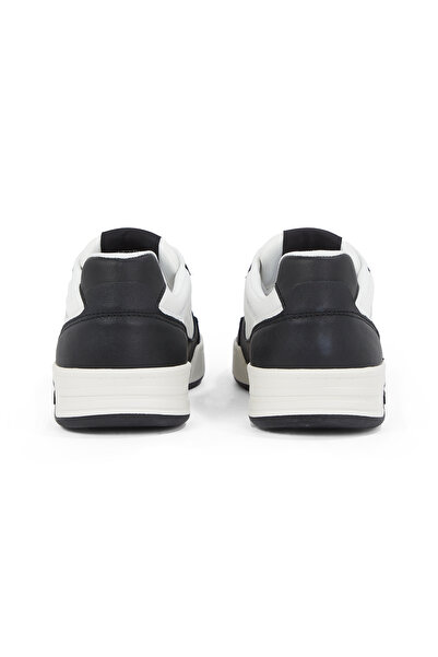 Tommy Hilfiger Tommy Hilfiger Men Ecru Leather Mix Embossed Cupsole Sneakers