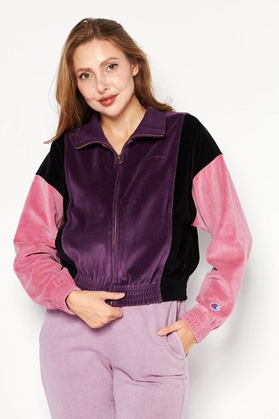 Champion Women Sportswear Fit Long Sleeves Outdoor Sweatshirt, Pink Combo