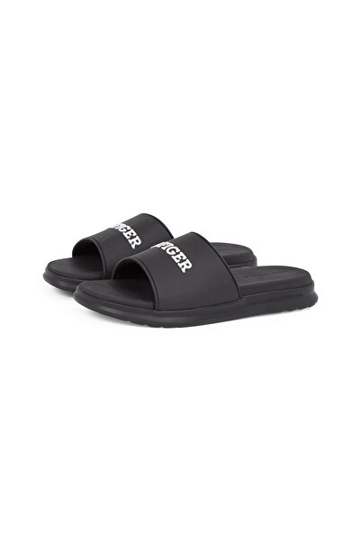Tommy Hilfiger Men Black Dual Density Pool Slides