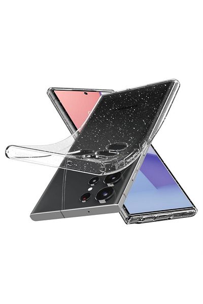 Spigen Cases for Samsung Galaxy S23 Ultra - Spigen Liquid Crystal Glitter - Crystal Quartz
