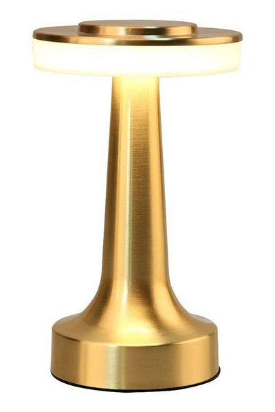 COOYA Portable LED Table Lamp With Touch Sensor Gold 21x9cm