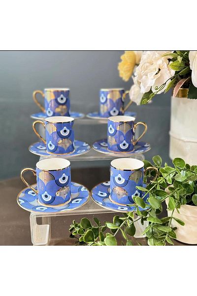 decovien Kosova 6 Persons Coffee Cup Set
