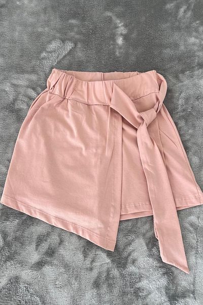 NEWKİDS Lace-Up 100% Cotton Combed Shorts Skirt