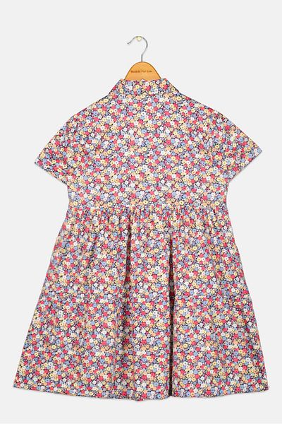 GAP Kids Girl Allover Print Shirt Dress, Multicolor