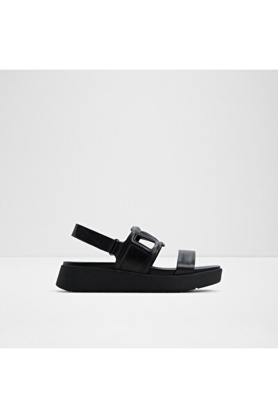 Aldo صندل أسود بنعل داخلي للنساء