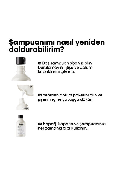 L'oreal Professionnel Metal Detox İşlem Görmüş ve Yıpranmış Saçlar İçin Metal Karşıtı Arındırıcı Refill Şampuan