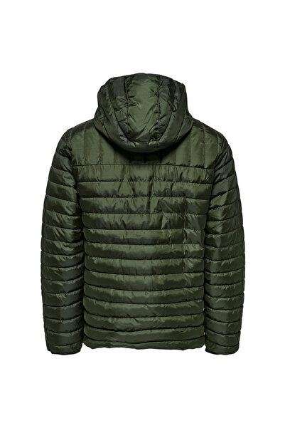 Only & Sons 22022613 Onspiet Мъжка стегана яке с качулка - Отворено с Rosın