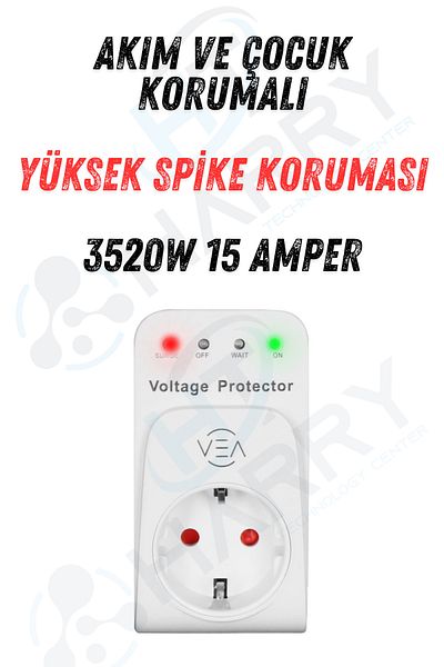 harry 15 Ampere 3520 Watt Overcurrent Protection with High Voltage Socket