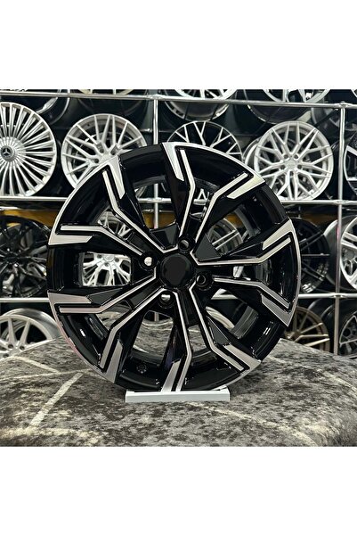 kormetal 17 İnç 4x100 Cli̇o İcon Siyah Elmas Kesim Jant Modeli Renault ( 4adet)