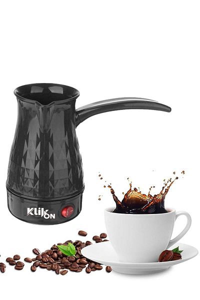 Klikon Turkish Coffee Maker, 500ML 600W, Greek Turkish Coffee Machine, Stainless Steel Electric Coff