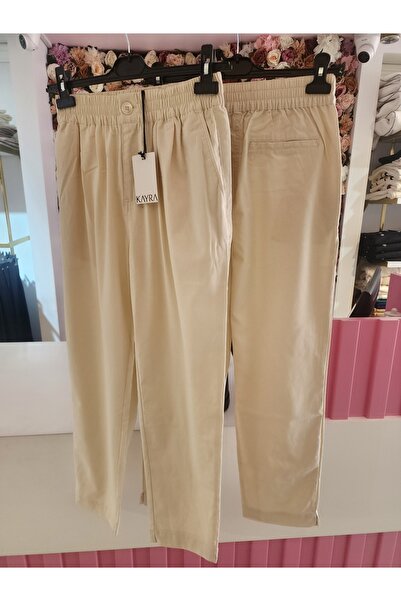 Kayra Kadın Ekru Pantolon