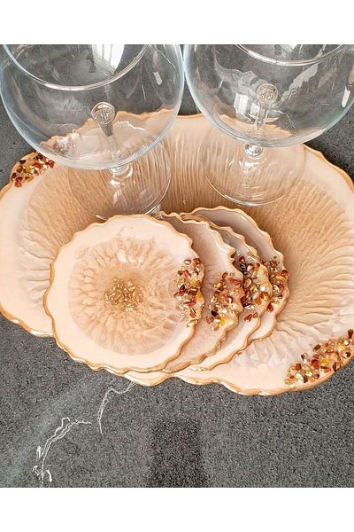 Home Epoxy Tray Handmade Epoxy Tray Resin Tray Decorative Tray Gift Epoxy Product