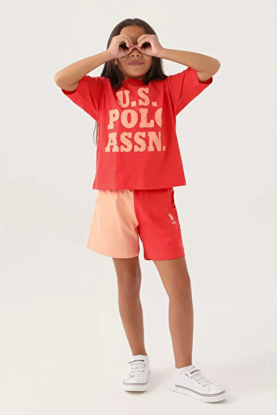 U.S. Polo Assn. U.S. Polo Assn. Us1816 Girl's Licensed Shorts Set