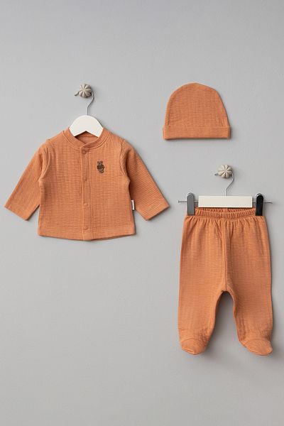 Bebitof Cute Figures Cotton 3 Piece Baby Set