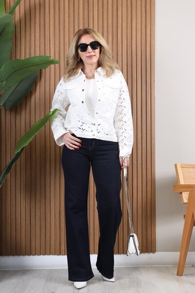 MİSLİNA BUTİK Orj Marka Lacivert İspanyol Jean