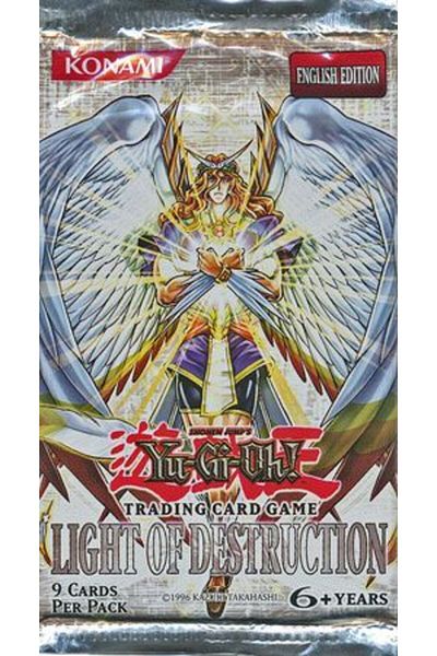 KONAMI مجموعة YGO TCG: Light of Destruction Unlimited Reprint Booster الفردية (مجموعة متنوعة من قطعة واحدة)