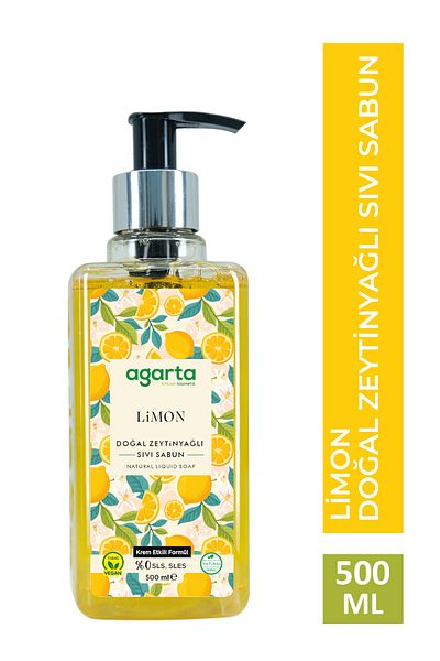 Agarta Natural 500 ml Lemon Liquid Soap