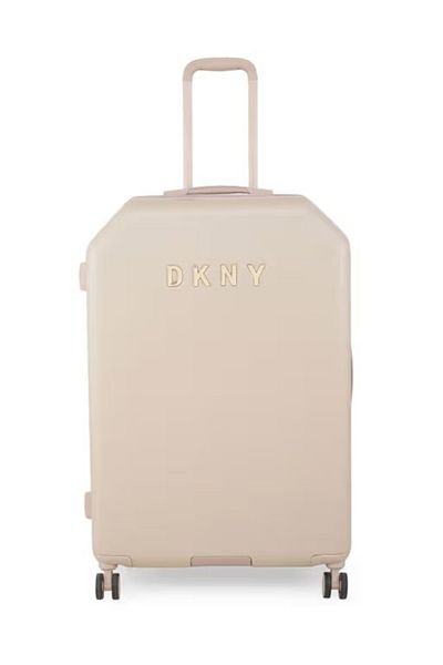 Dkny Allure Hardside Trolley Bag with 4 Spinner Wheels, ABS+PC Case Luggage with TSA Lock Color Champaign